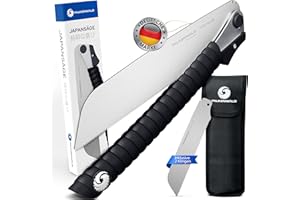Falkenwald Japansäge klappbar - Holzsäge + 2x Sägeblatt 7TPI, 17TPI + Tasche - Ideal für die Bearbeitung von Holz - Handsäge für Querschnitt und Längsschnitt - Holzbearbeitungswerkzeuge