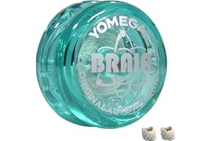 Yomega The Original Brain - Yoyó Profesional para niños y Principiantes, yoyó de Retorno automático Ideal para Trucos de Cuerda + 2 Cuerdas Extra (Teal)