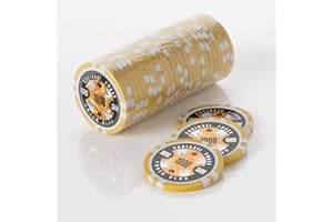 Squirrel Poker 15G Poker Chips - Design Poker Club 15G Poker Chips Colour = Yellow, Value = $1000