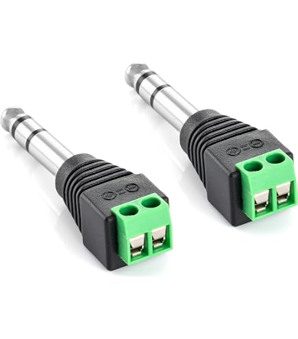 3,5 Mm Klinkenstecker TS Mono Mit Schraubklemmen – Für Audio-Kabel, Reparaturen & DIY-Projekte