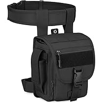 Marsupio Tattico Militare Impermeabile, In Nylon 1000D, Con Portaborraccia Staccabile. Ideale Per Escursionismo, Campeggio, Pesca. Mimetica CP, Regolabile Da 28 A 115 Cm.
