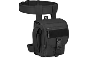 Huntvp Marsupio Cosciale Tattico Militare Borsa Gamba Moto Molle Impermeabile per Campeggio Escursionismo Ciclismo Viaggio Trekking Sport Porta Smartphone