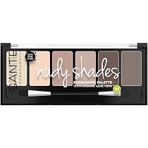 SANTE Naturkosmetik Lidschattenpalette Nudy Shades – 6 Hochpigmentierte Farben, Matt & Shiny, Vegan