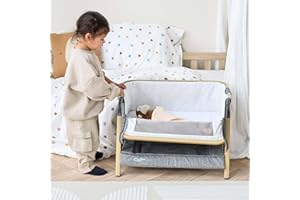 Tutti Bambini CoZee® Mini Me Toy, Baby Doll Cot for Role Play - Bed for Teddies & Toys, Accessories from 3+ Years (Oak & Charcoal) (NOT for Babies, but for Toys)