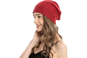 ZLYC Jersey Bonnets Mince Bonnet de Nuit pour Femme Homme
