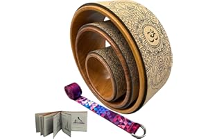 'Aozora Yoga Wheel 13'' with Most Detailed Book Step by Step Guide on How to Do 30+ Poses,! Perfect for Stretching and Improving Backbends'