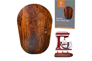 PQPO Alfombrilla deslizante de madera compatible con batidora Kitchen Aid de 6/7/8 cuartos de galón