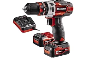 Einhell Trapano A Percussione A Batteria, 20.7 x 6.5 x 19.5 Cm, Nero Rosso