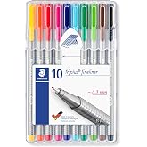 Staedtler 334 Sb10 Triplus &Uuml;&ccedil;gen Fineliner 0.3 mm 10'lu Set