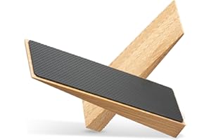 BAM BOO BOX Fermaporta da pavimento, Set di 2 Fermaporta in Legno, Blocca porta in Bambù, Antiscivolo e Ecologici, Adatti per Tutti i Tipi di Porta e Superfici, Ferma porta da pavimento, Ferma porte