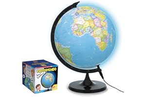 LISCIANIGIOCHI Lisciani Giochi I'm a Genius Il Globo Luminoso, Color Azul, 100101