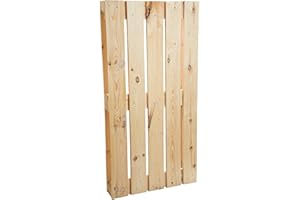 Kistenkolli Altes Land Palette d'environ 120 x 60 x 13 cm – Blanc naturel ou flammé/shabby /vintage/construction de meubles – Étagère à palettes – Construction de lit – Caisses à vin – Caisses à