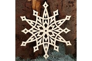 BÜTIC GMBH Stern Fensterbilder - Deko aus Holz und Acrylglas für Weihnachten, Weihnachtsschmuck:Holzstern 1