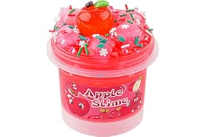 OKAYBEE Rosso Clear Slime, melma crunchy per bambini, regalo sottile per feste per ragazze e ragazzi di età compresa tra 8 e 12 anni, giocattolo sensoriale, regalo di Natale e di Hallowmas