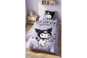 Kuromi Hello Kitty & Friends Enkelsäng Påslakan 140x200 + Örngott Present