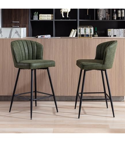 Tabouret De Bar Vintage Makina Par Kokoon Design - Bois Noyer Effet Vieilli Et Piétement Métal