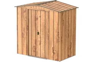 Duramax - caseta cobertizo jardín - TOP VENUS 6X4 - Resina PVC - color imitación madera - 2.01 x 1.23 x 1.2 metros