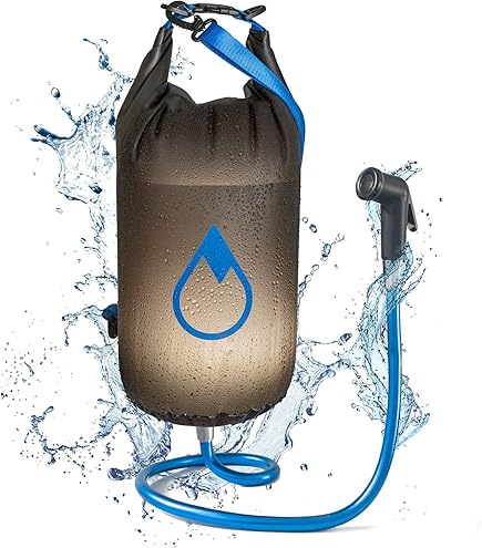 Douche Solaire Portable 15 Litres - Chauffage Par Le Soleil - Idéale Camping, Randonnée, Plage