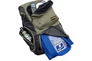 Gold BJJ Sac à dos Jiu Jitsu - Sac de sport robuste avec poche Gi étanche