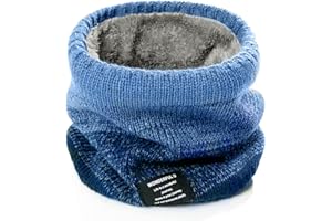 Falafoty Bufanda de Invierno para Niños Adultos Calentador de Cuello Bufanda Redonda, Forro Polar Bufanda Térmica A Prueba de Viento para Otoño Invierno Deporte Al Aire Libre Bufande'