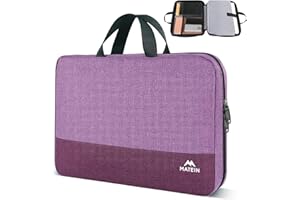MATEIN Custodia per Laptop da 15,6 Pollici, Borsa Protettiva Impermeabile con Maniglia, Cover per PC Notebook Sleeve per 15 Pollici HP Lenovo Acer Dell, Viola