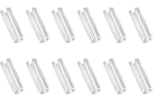 GELRHONR 12Pcs Pinces Pour Draps De Lit,Anti-Glisse Pince À Drap De Lit,sans Aiguille Clip de Convient à divers matelas à bords surélevés(Transparent)