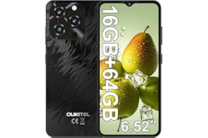 OUKITEL C3 Smartphone, 16GB+64GB/ 1TB Telefono Cellulare, 6.52" HD+ Cellulari e Smartphone, 5000mAh Cellulare Android, 13MP+5MP Telefoni Cellulari, Dual 4G SIM/Face ID/OTG/GPS/ 3.5mm Jack
