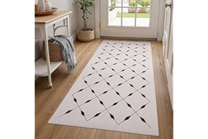 ‎TUKDAK TUKDAK Teppich Läufer Flur rutschfest 80x150cm, Weben Küchenteppich, Waschbar Flurläufer Modern, Teppichläufer, Küchenläufer, Flur Teppich, Flurteppich für Küche, Eingang, Wohnzimmer, Korridor