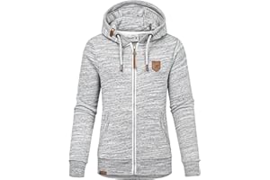 REPUBLIX Damen Sweatjacke Hoodie Sweatshirt Pullover Zipper Jacke RD-020