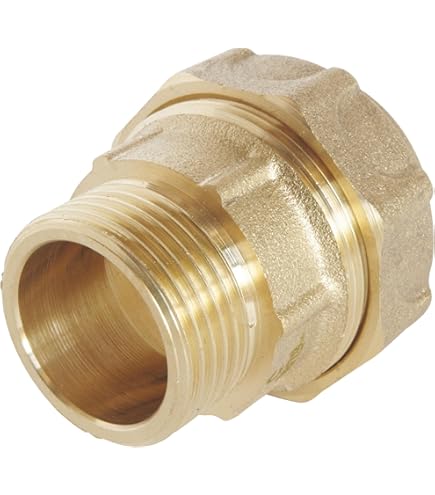 90° Messingbogen Für PE-Rohre - 32mm Mit Männlichem Gewinde