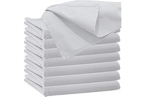 NURTEXTIL24 Glatte Bettlaken ohne Gummizug Bettlaken 180 x 200 cm Weiß Uni Baumwolle Einfache Klassische Hotel Bettücher ohne Spanngummi Laken Leintuch Haushaltstuch Doppelbett Singles Einzelbett