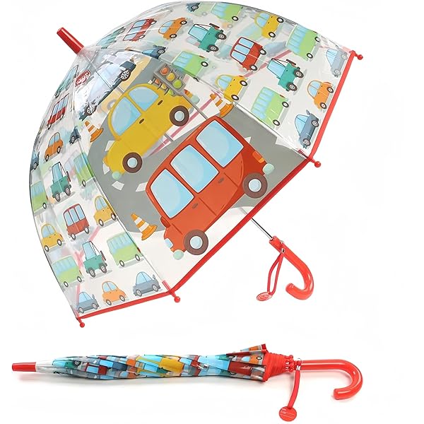 Parapluie Cadeau Garçon Fille Parapluie Pour Enfant Avec Toit En Dôme - Design Léger Et Mignon Parapluie Bubby TPU Vent Pluie - 9