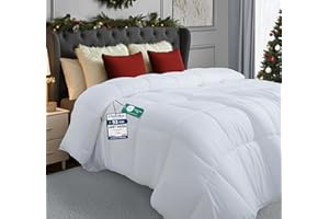 Utopia Bedding Double Duvet – 4.5 Tog Lightweight Coverless All Season Duvet, Soft Breathable Microfiber with Box Stitching, 200x200 cm (White)