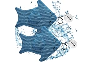 DECHOGA 2 Absorbentes Escoria para BañEra Hidromasaje, Bolas Inflables Absorbentes Aceite, Esponjas Limpiadoras Reutilizables, Flotadores Espuma, Absorbentes Escoria Piscina, Espumador Al Aire Libre para SPA