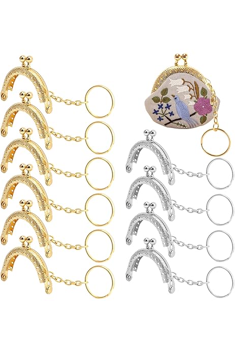 Chiusure A Telaio Metallo Retrò Per Portamonete - 10 Pezzi Con Portachiavi Per Fai Da Te Borse - Foto 10