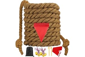 WYRJXYB Sports Day Kit Tug of War Rope for Kids and Adults, Outdoor Garden Field Day Lawn Yard Family Reunion Birthday Party Games Floor Games