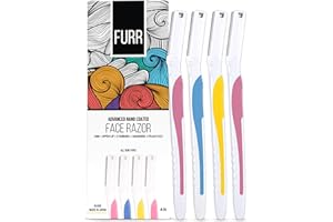 FURR gesichtsrasierer frauen | für eine glatte und sichere Rasur | augenbrauenrasierer | Wiederverwendbare Rasierer für Frauen | dermaplaning rasierer