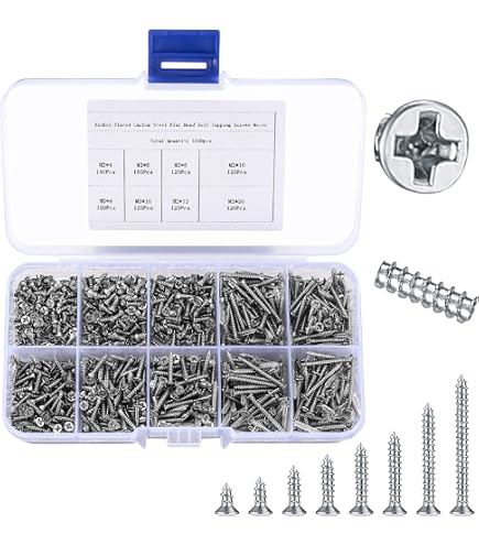 Lot de 50 vis à bois en acier zingué 4,5 x 40 mm Vis à tête fraisée Vis à panneaux d'aggloméré Lot de 50 vis à bois en acier zingué 4,5 x 40 mm Vis à tête fraisée Vis à panneaux d'aggloméré