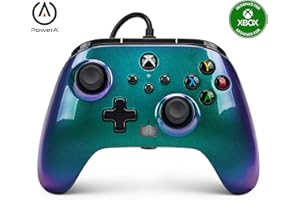 PowerA Enhanced Wired Controller for Xbox Series X|S, Wired Video Game Controller, Gamepad for Xbox X and S, Officially Licenced, 2 Years Manufacturer Warranty- Aurora Borealis (Amazon Exclusive)