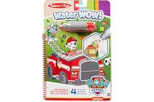 Melissa & Doug PAW Patrol Water WOW! La Pat’ Patrouille Tapis d'activités de voyage Marshall Water Reveal | Bloc d'activités à révélation à l'eau