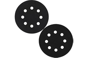 Shineboc 2 Pz. Proteggi-platorello, Ø 125 mm, Accessori levigatrici rotoorbitali- 8 fori