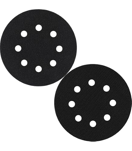HOTCKB Lot De 2 Disques Auto-agrippants Adhésifs 125mm - Plateaux De Polissage 5 Pouces Avec Autocollant Rond