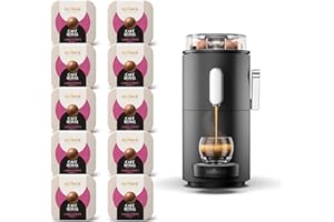 CAFE ROYAL SWITZERLAND PROFESSIONAL Machine à Café CoffeeB Globe Noir 1.3L avec 90 Coffee Balls Lungo Forte - 100% Compostables