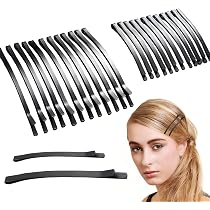 20 Stück Schwarze Haarspangen – 6,9 Cm Groß, Rutschfest & Haarschonend – Aus Metall, Für Dicke & Dünne Haare