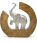 Joli éléphant en bois aux formes généreuses