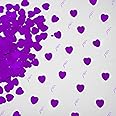 14 Gram Purple Heart Shape Table Scatter Confetti Wedding Favour Anniversary Birthday Mother’s Day Party Decorations