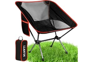 NLMWTI Chaise de Camping, Chaise Pliante Portable avec Poche - BIS 160 kg Campingstuhl Klappbar Klappstuhl Camping
