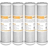 Membrane Solutions Activated Carbon Water Filter, Carbon Block Cartridge Refill, for Reverse Osmosis and Universal Whole Hous