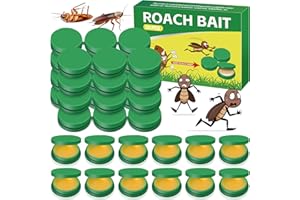 PUCIUUA 24 Stück Kakerlaken köder, Kakerlaken loswerden, Kakerlaken-Gel für die Küche zur Innenanwendung