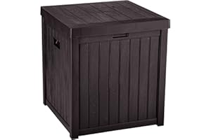 YITAHOME Arcón de ordenación exterior 195L, Caja de almacenaje de jardín para cojines de patio, Piscina Material